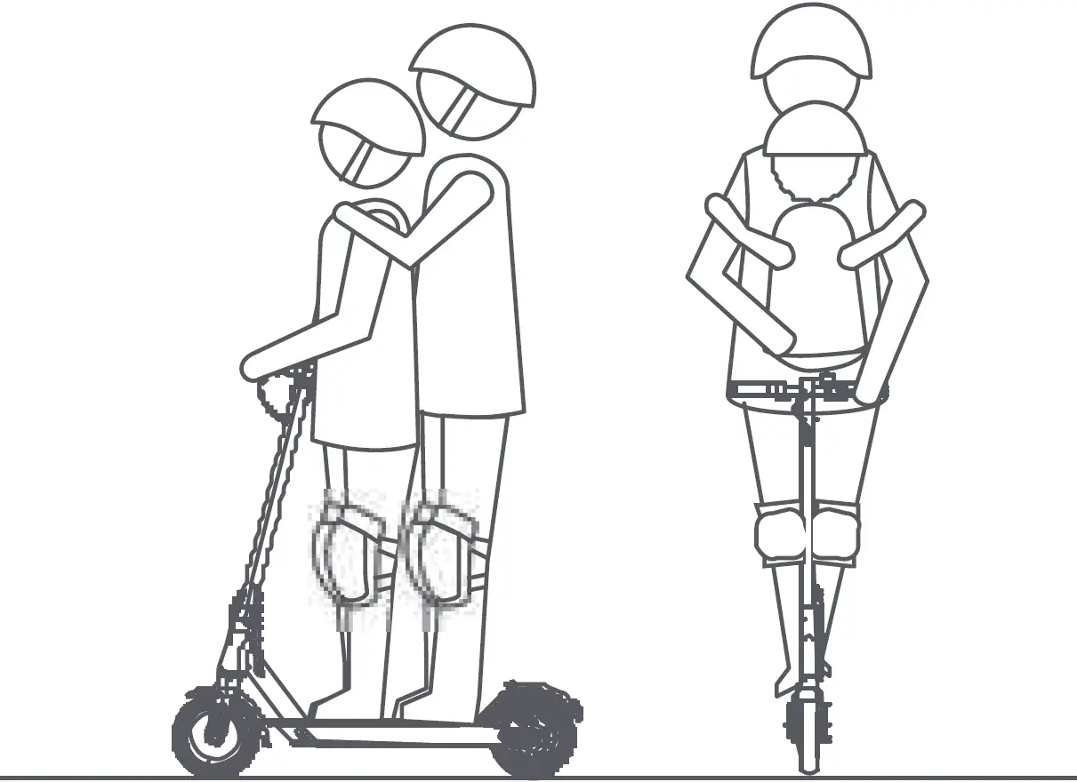 Do Not Ride Scooter With a Passanger