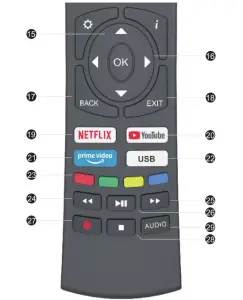 kogan KALED32EH7520SVA 32-Inch Smart LED TV - remott