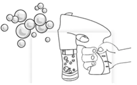 Coopers OF STORTFORD H855 Pk2 Light Up Bubble Blaster Gun - .ull trigger