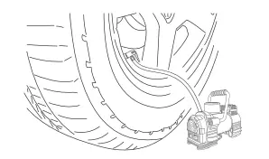 AstroAI 150PSI Portable Air Compressor - nozzle