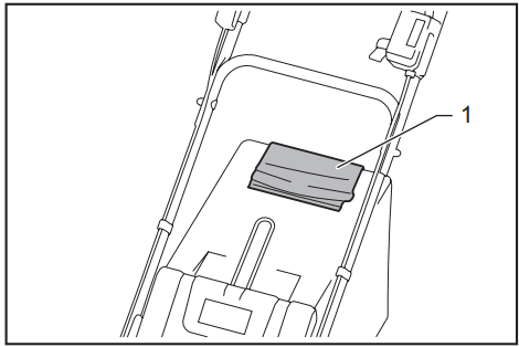 makita CML01 Battery Powered Lawn Mower - Grass level indicator 1