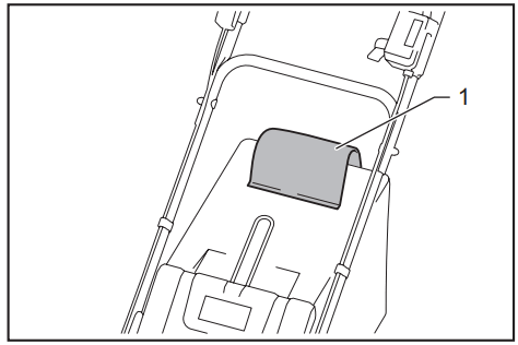 makita CML01 Battery Powered Lawn Mower - Grass level indicator