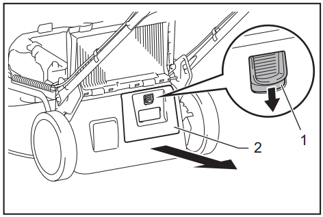 makita CML01 Battery Powered Lawn Mower - Lever