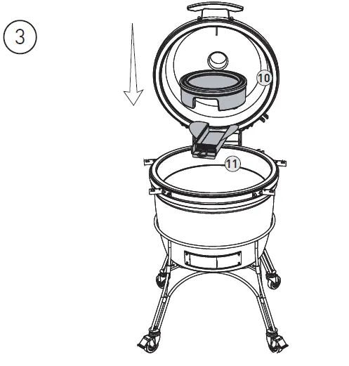 KAMADO JOE VND55882080 Big Joe I Charcoal Grill-10