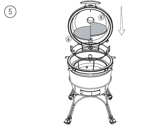 KAMADO JOE VND55882080 Big Joe I Charcoal Grill-12