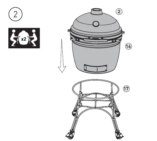 KAMADO JOE VND55882080 Big Joe I Charcoal Grill-9