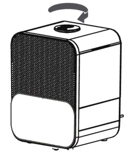 Midea SCK 3Q60B 1 6 Gallon Cool and Warm Mist Ultrasonic Humidifier - Atomizing direction