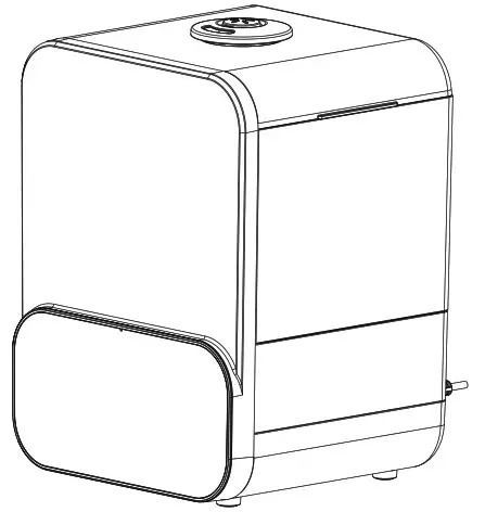 Midea SCK 3Q60B 1 6 Gallon Cool and Warm Mist Ultrasonic Humidifier - Cover