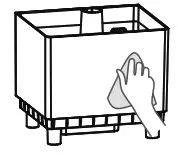 Midea SCK 3Q60B 1 6 Gallon Cool and Warm Mist Ultrasonic Humidifier - EXTERNAL CLEANING OF