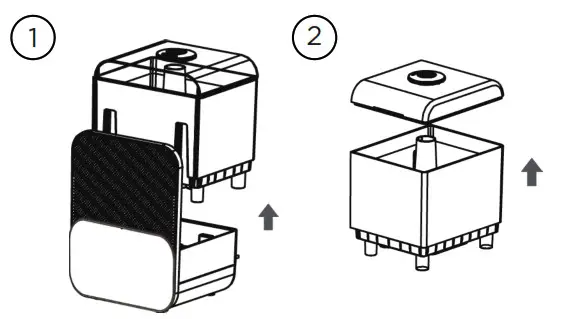 Midea SCK 3Q60B 1 6 Gallon Cool and Warm Mist Ultrasonic Humidifier - INSTRUCTION FOR USE 1