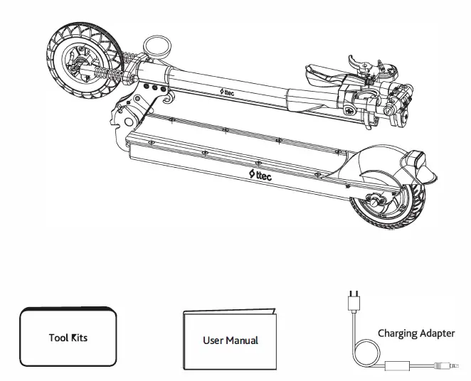 ttec Boost Foldable Electric Scooter with Schock Absorbers 3