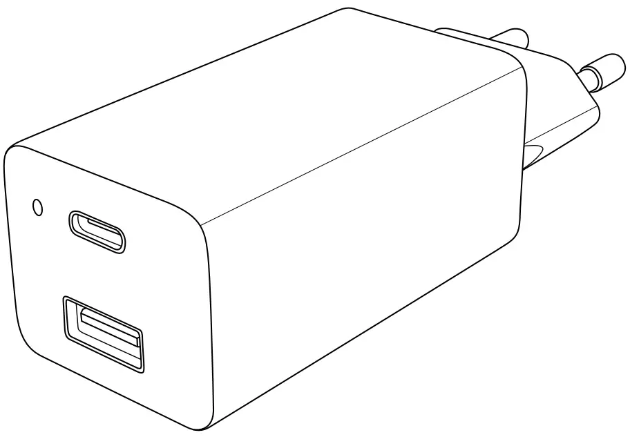 hama C2 Charger GaN USB C PD USB A QC 3 0 65W