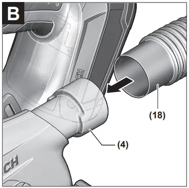 External dust extraction