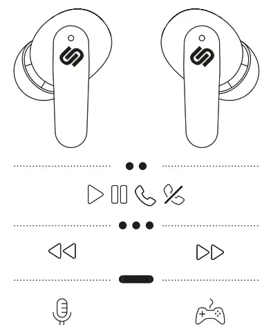 urbanista Seoul Electric Blue True Wireless Bluetooth Earphones - TOUCH CONTROLS