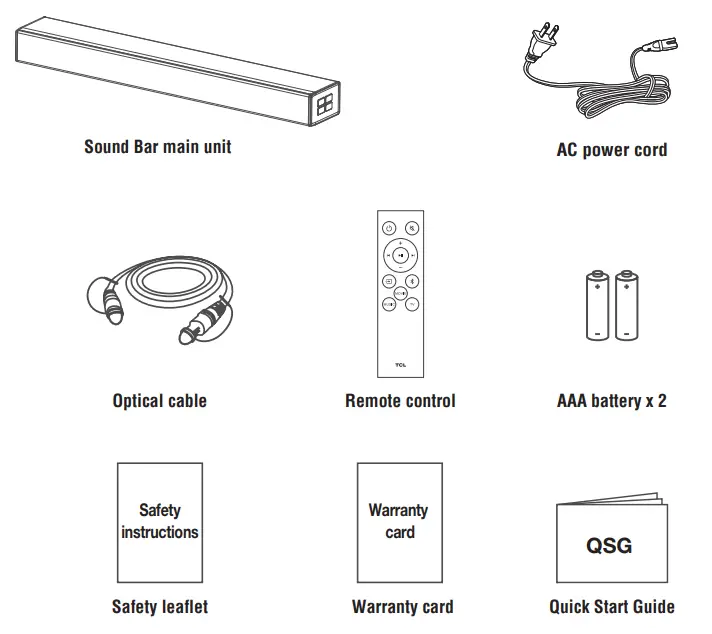 TCL TS3100 ALTO 3 2 0 Channel Sound Bar with Dolby Audio-fig1