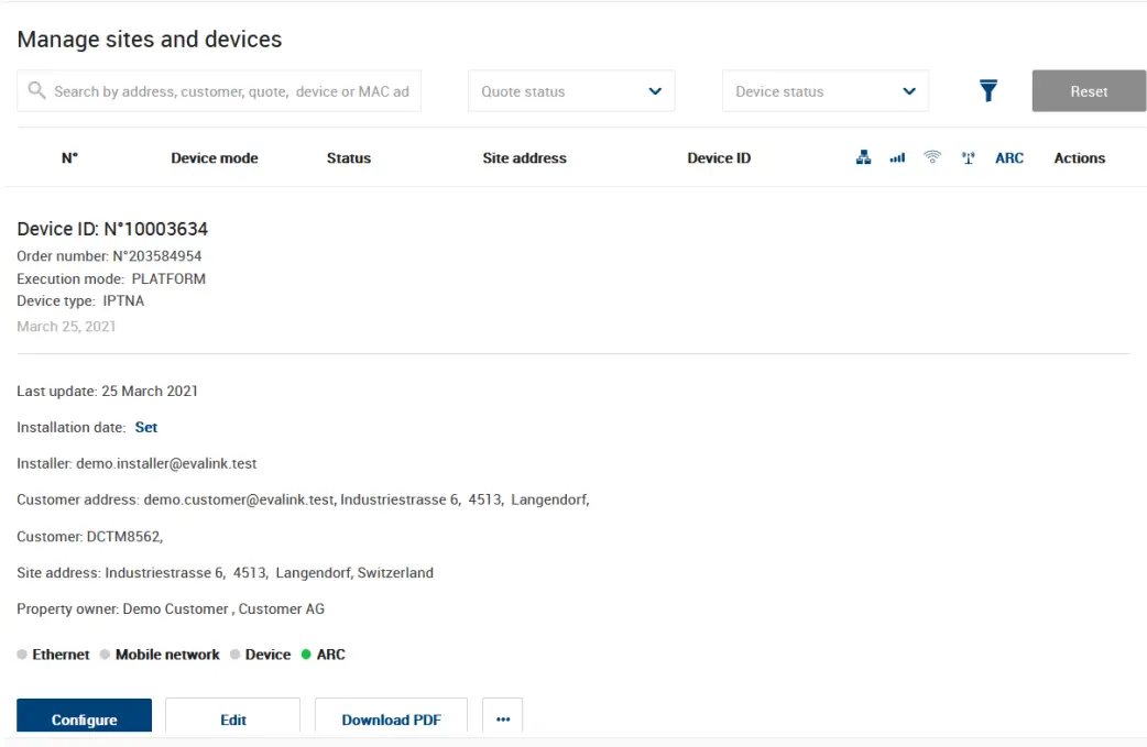 evalink 4G Transmitter TNA Connect - app 5