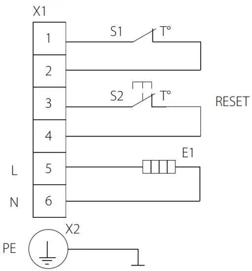 CONNECTION TO POWER MAINS