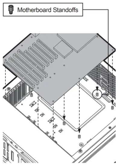 Mounting the motherboard