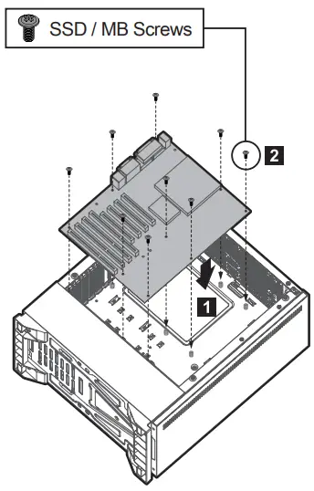 Mounting the motherboard