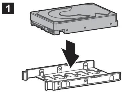 Mounting the 3.5" and 2.5" SSD / HDD