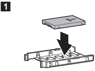 Mounting the 3.5" and 2.5" SSD / HDD