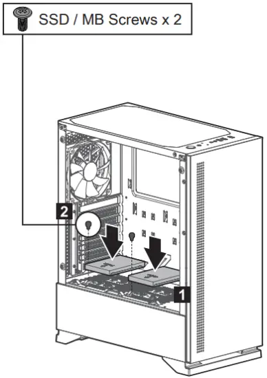 Mounting the 2.5" SSD / HDD