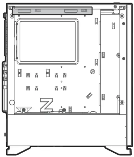 Mounting the radiator