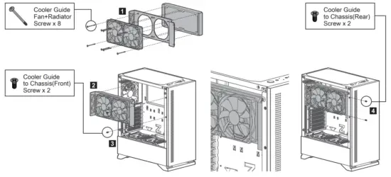 Mounting the radiator