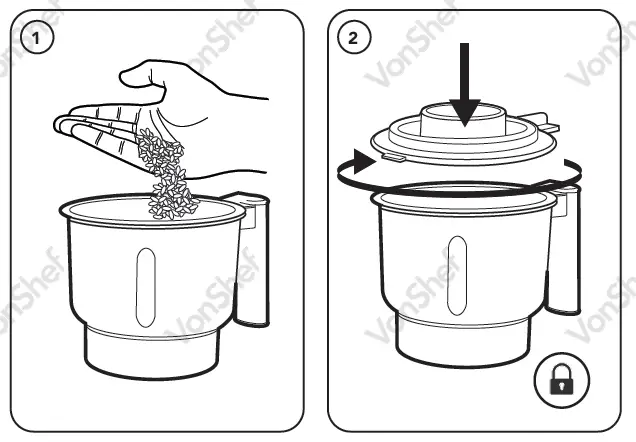 VonShef -2000087 -1000W -Glass -Jug -Blender -4