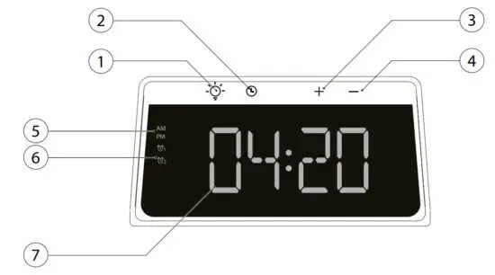 CALIBER HCG 019Qi Radio and Clock - figure 1