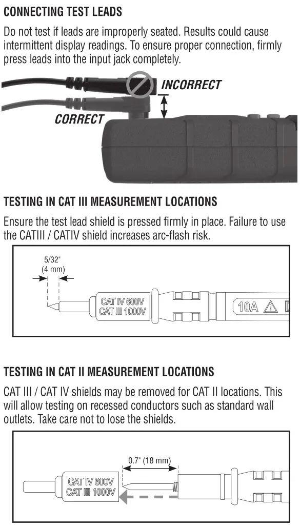 KLEIN TOOLS CL320 400A AC Auto-Ranging Digital Clamp Meter - OPERATING INSTRUCTIONS 1