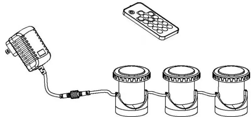 spacesplaces AC1203M F REMOTE CONTROL LED LIGHTS - Fig
