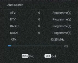 Channel Menu - Auto Search 3