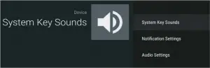Device - System Key Sounds
