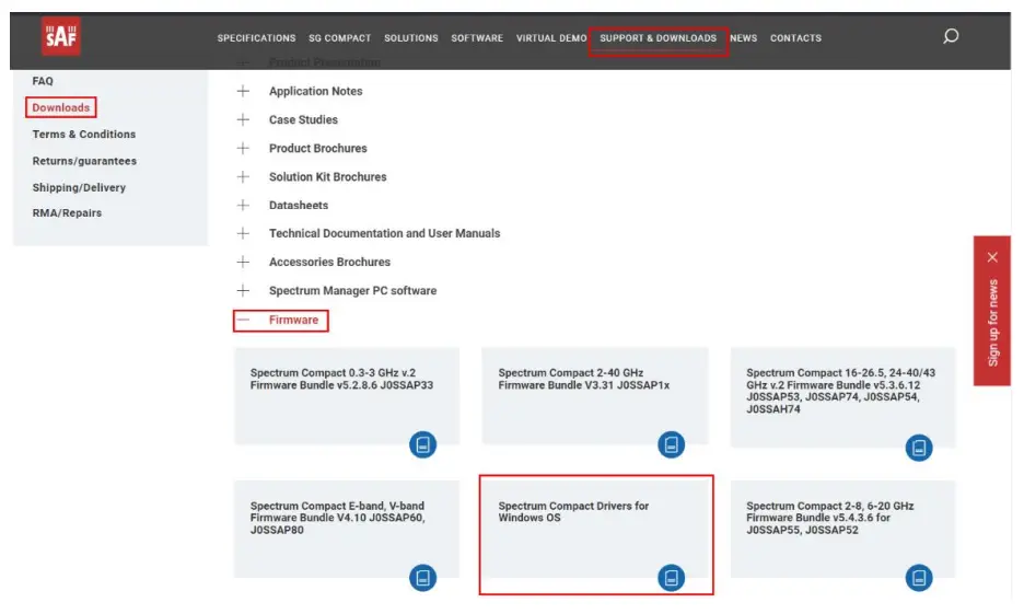 SAF J0SSAP33 Spectrum Compact 0 3 3 GHz v2 Handheld Analyzer - fig