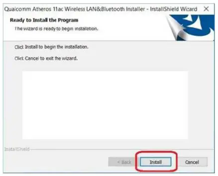 Bointec DGF104A Dual-Band WiFi + Bluetooth Mini PCIe Adapter User Manual - Click [Install] to begin the driver installation and follow Install SHield Wizard