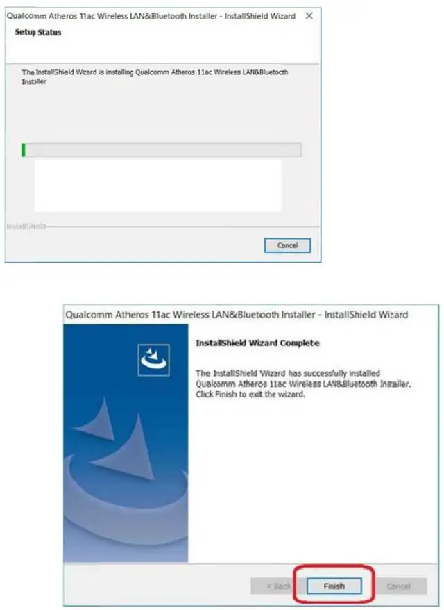 Bointec DGF104A Dual-Band WiFi + Bluetooth Mini PCIe Adapter User Manual - Click [Install] to begin the driver installation and follow Install SHield Wizard