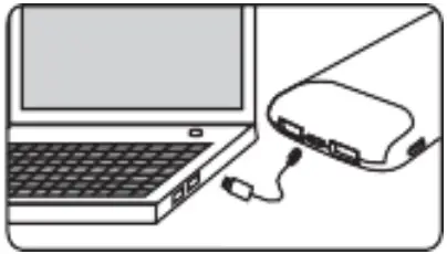 MIABOO PW201L Portable Power Bank - Computer USB port