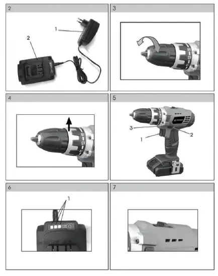 FIELDMANN FDV 10351-A Cordless Drill Machine- fig 2