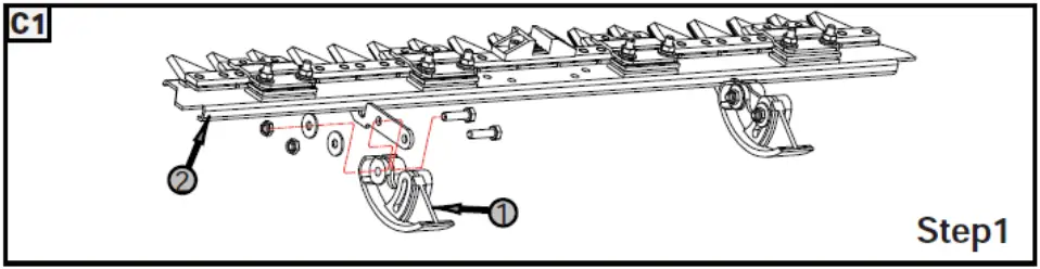 TEXAS CB 8700 rough grass movers 2C1