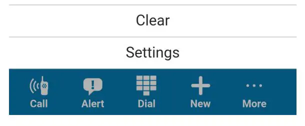 Blu-PTT Kodiak-Clear setting