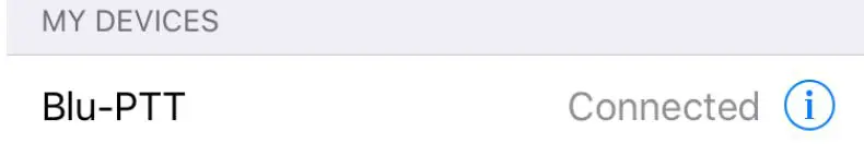 Blu-PTT Kodiak-connected to your iPhone