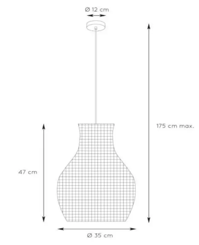 LUCIDE 03438 ALBAN Pendant Light fig 1