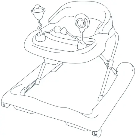 baby trend WK14XXXA Trend 2.0 Activity Walker-fig1