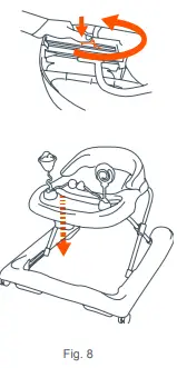 baby trend WK14XXXA Trend 2.0 Activity Walker-fig9