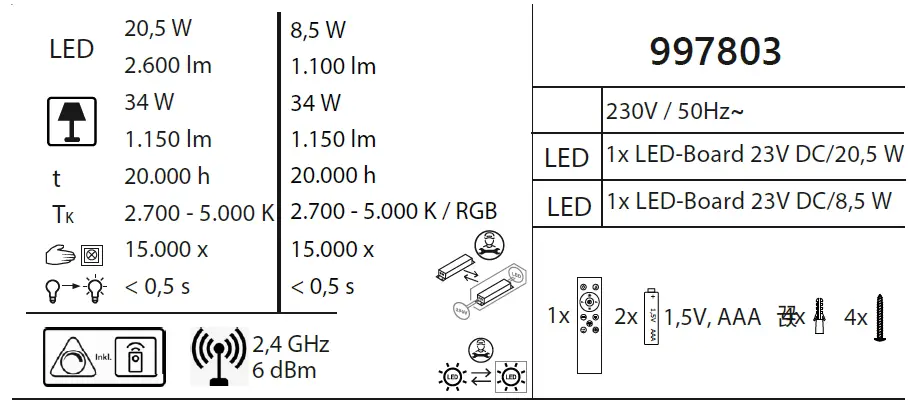 Paul Neuhaus MARIO Modern Metal Ceiling Light fig 1