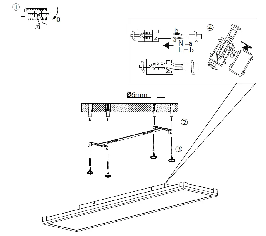Paul Neuhaus MARIO Modern Metal Ceiling Light fig 2