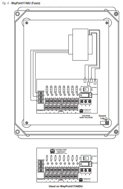 Altronix WayPoint17AU Way Point AC Outdoor Power Supplies-fig5