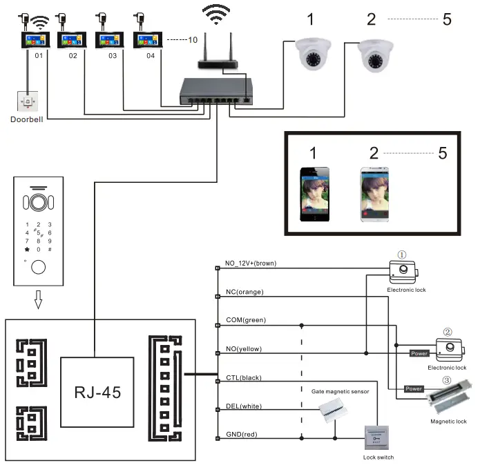MC0639V4 Standalone WiFi Doorbell - WIRING DIAGRAM 1
