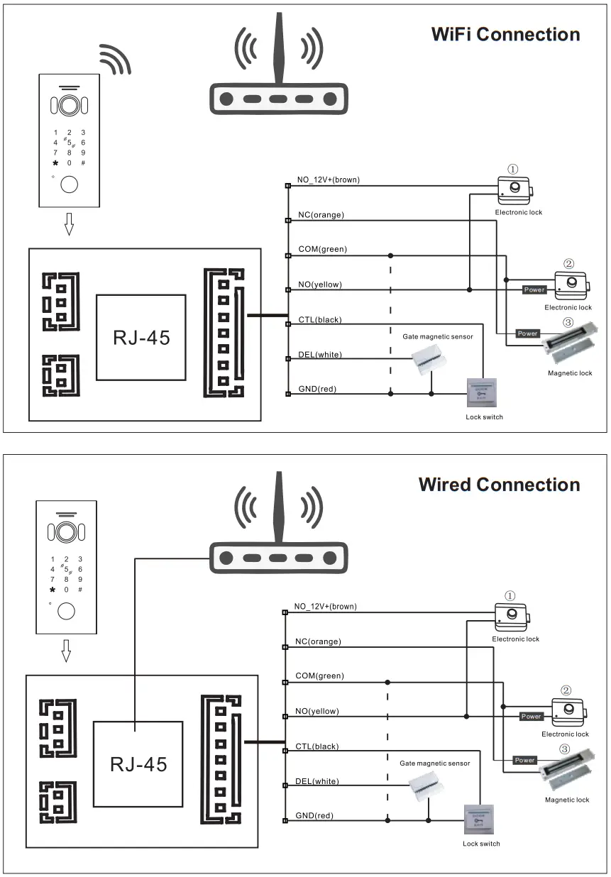 MC0639V4 Standalone WiFi Doorbell - WIRING DIAGRAM 2